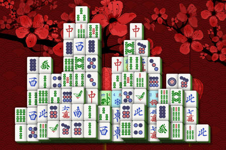 Cartes de Mahjong Classique Pusher Armes Jeu 4 Personnes,Rouge 4 pousseurs MYJZY Américaine Set Mahjong Jeux Perfect Family 166 tuiles 